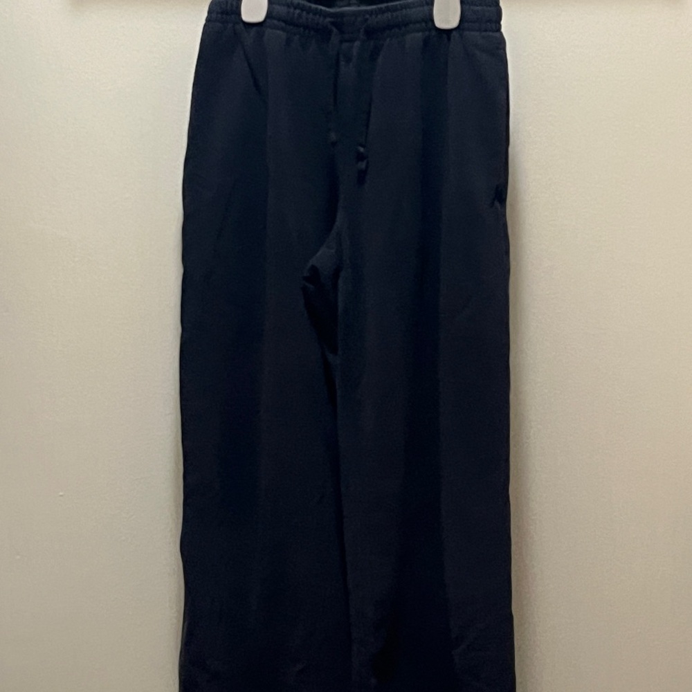 H&M Women's Wide Leg Black Drawstring Pants
